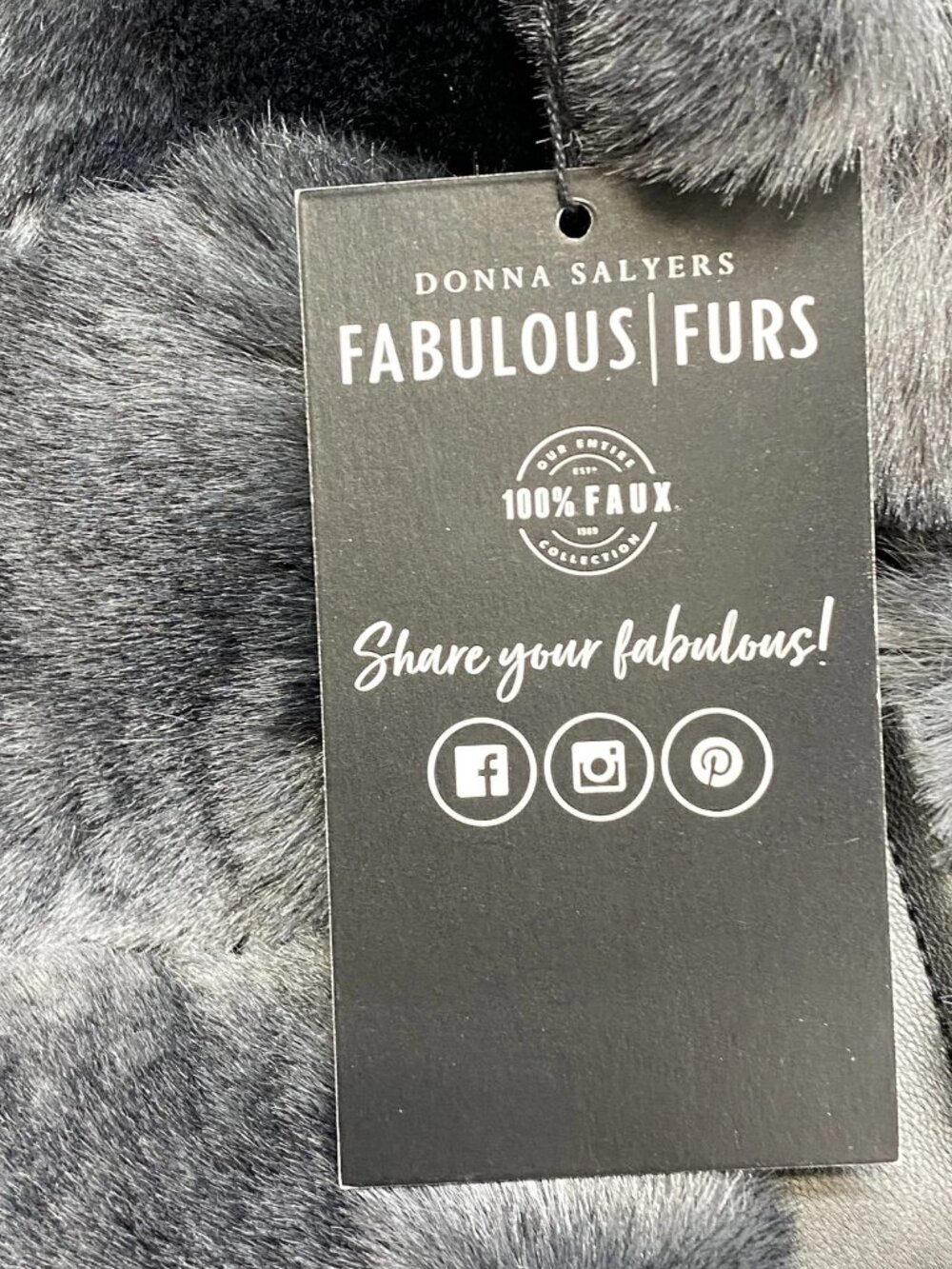Donna Slayers Fabulous Furs Womens Vest Jacket Charcoal Gray Size XS Posh Snap - Picture 5 of 11